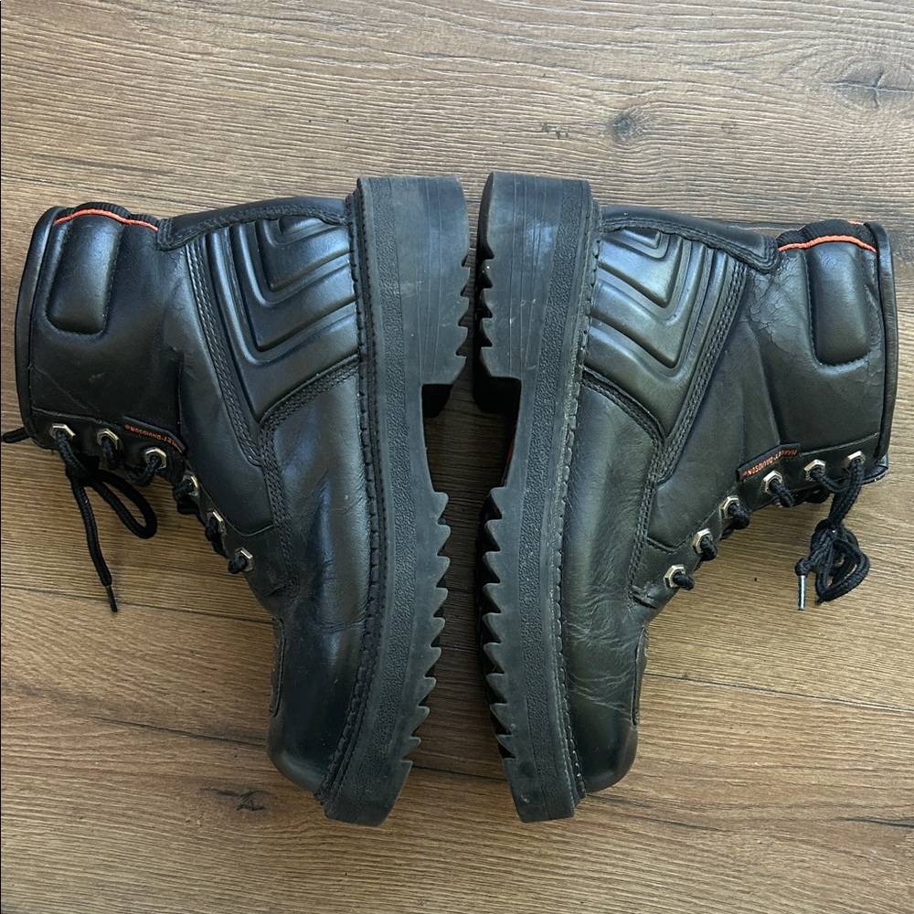Harley-Davidson Black Mens Lace-Up Boots  ! Size 8